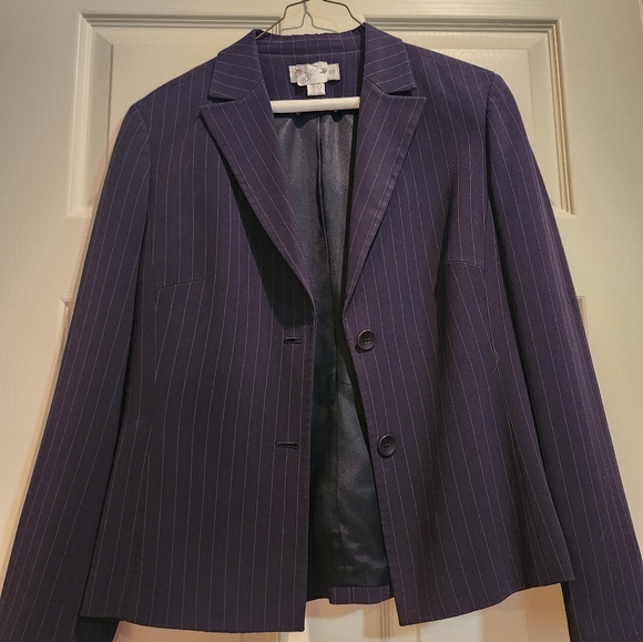 Casual Corner Jackets & Coats Navy Pinstrip Suit Jacket Poshmark